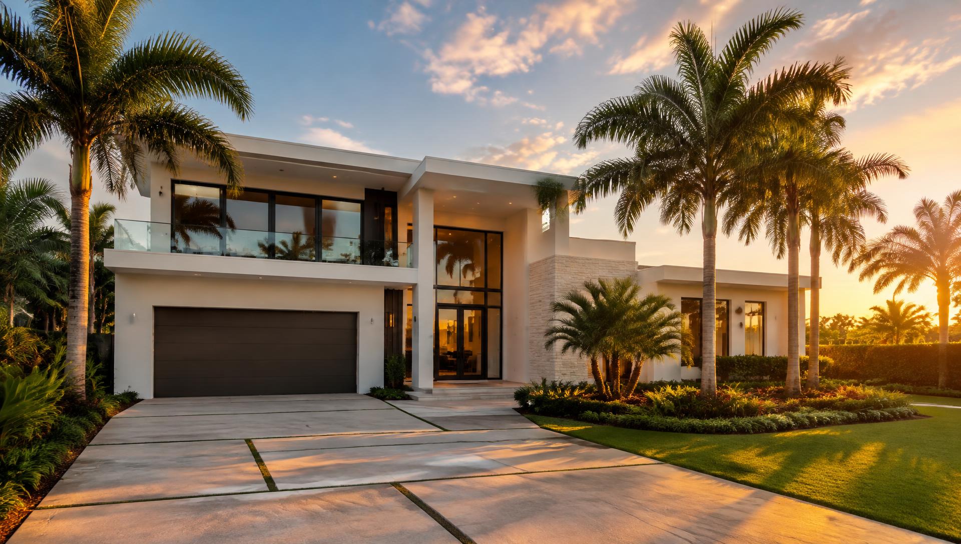 Modern South Florida home built by One Stop General Contractor